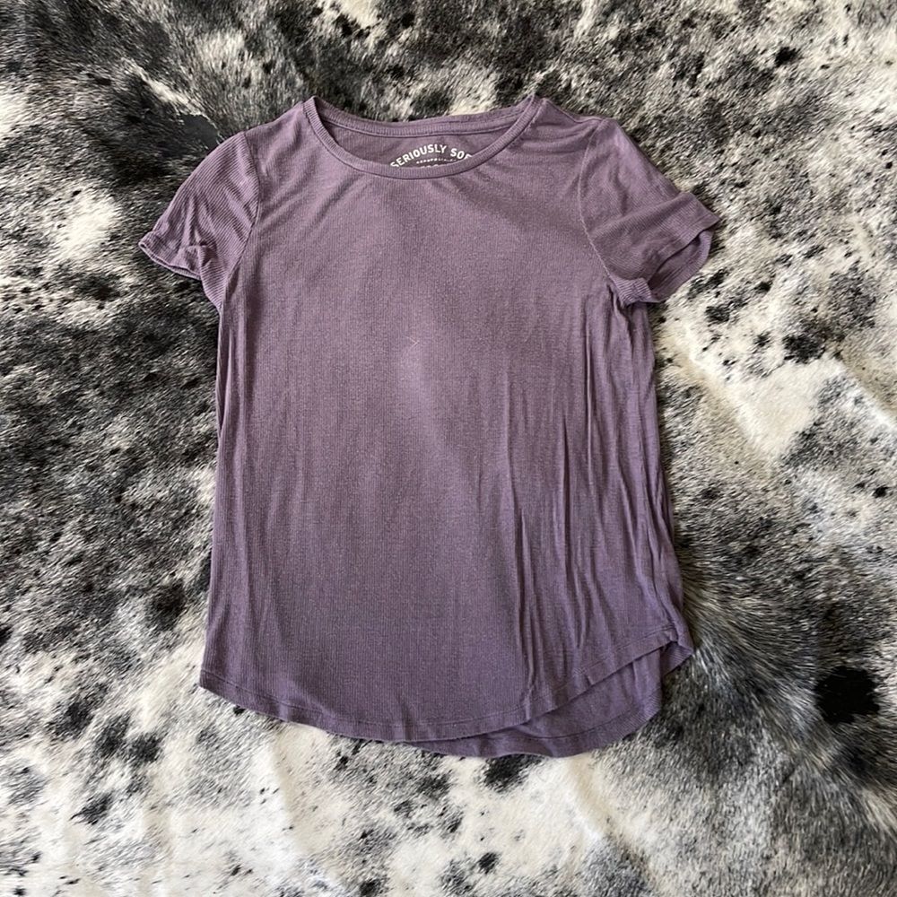 American eagle ribbed short sleeve